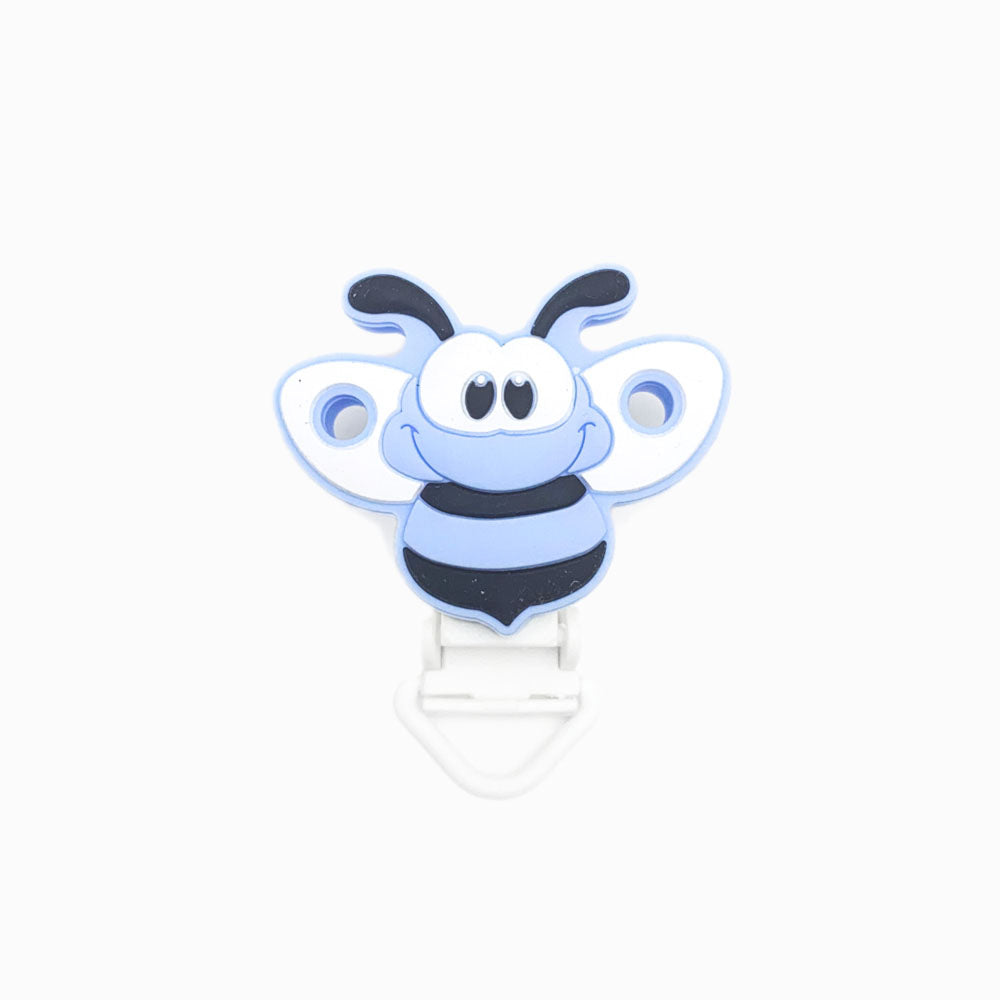Mola para Chupeta de Silicone Abelha AZUL BEBÉ