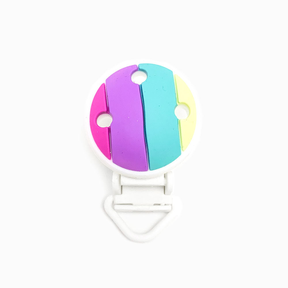 Mola para Chupeta de Silicone Arco Iris LAVANDA