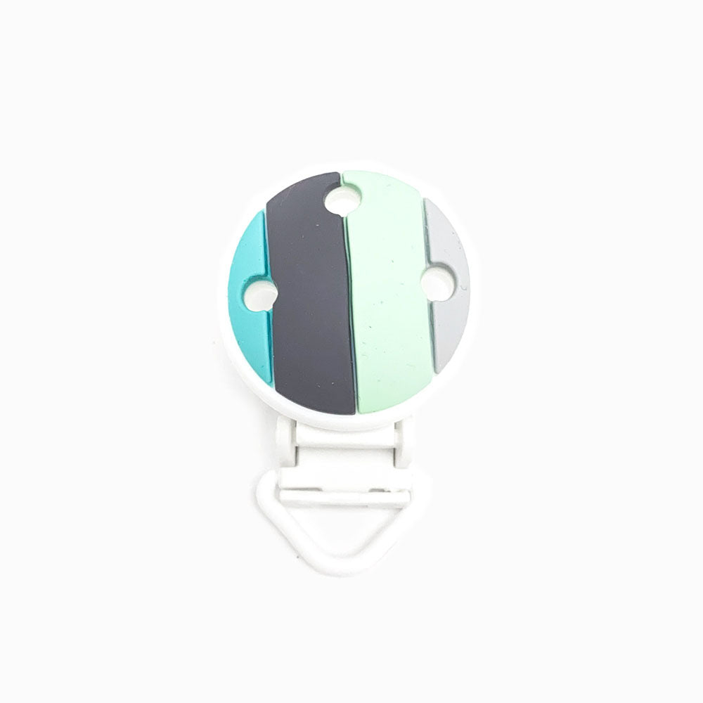 Mola para Chupeta de Silicone Arco Iris VERDE ÁGUA