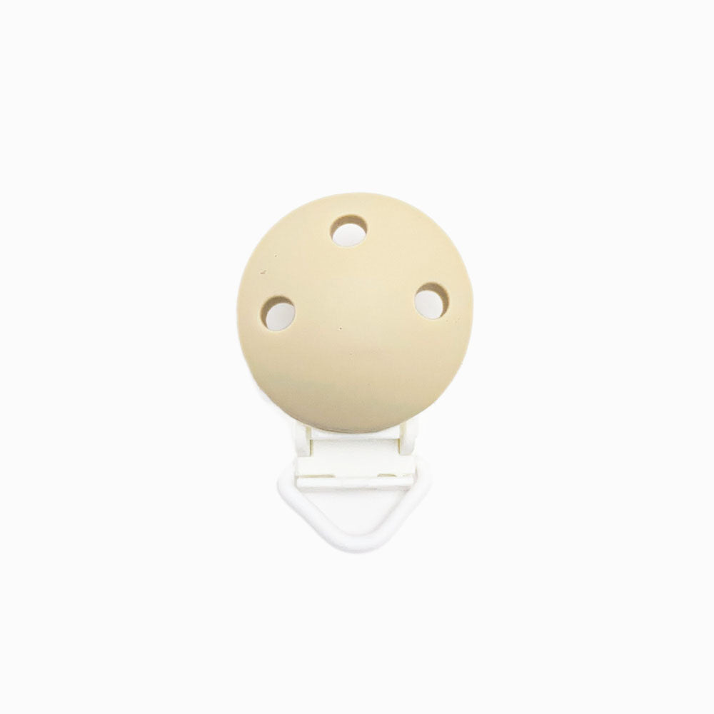 Mola para Chupeta de Silicone Clássico Liso BEGE
