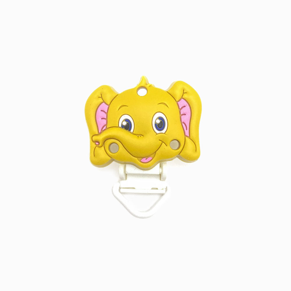 Mola para Chupeta de Silicone Elefante AMARELO TORRADO