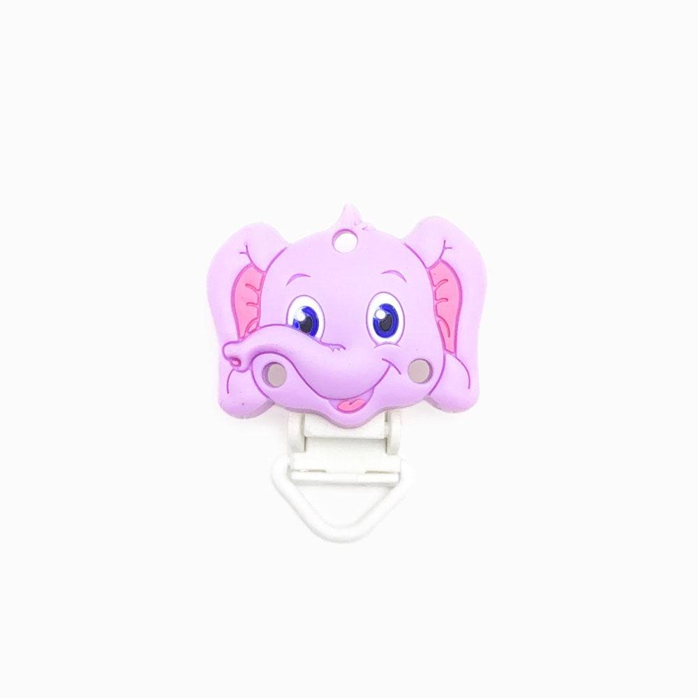 Mola para Chupeta de Silicone Elefante LAVANDA