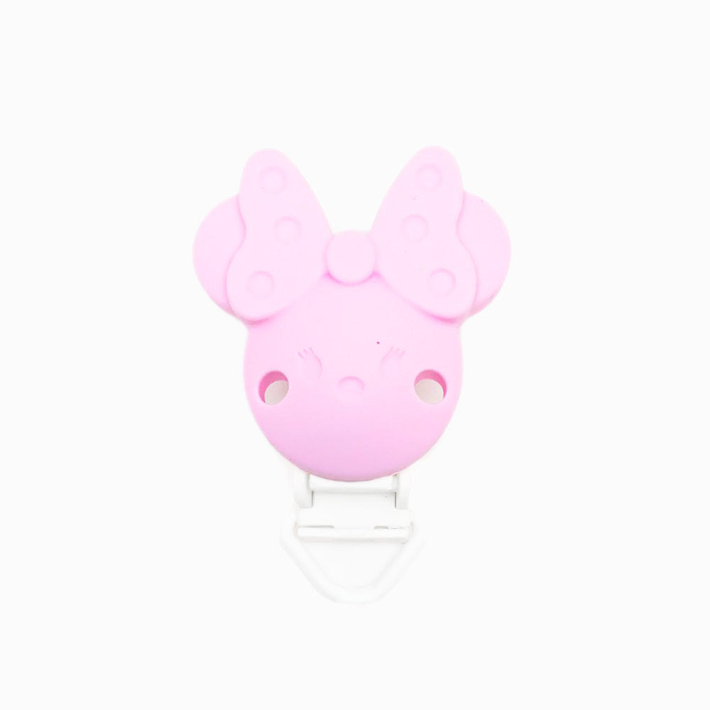 Mola para Chupeta de Silicone Minnie Simples ROSA BEBÉ