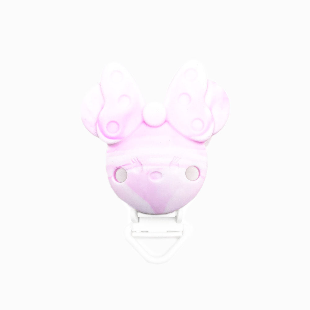 Mola para Chupeta de Silicone Minnie Simples ROSA CLARO