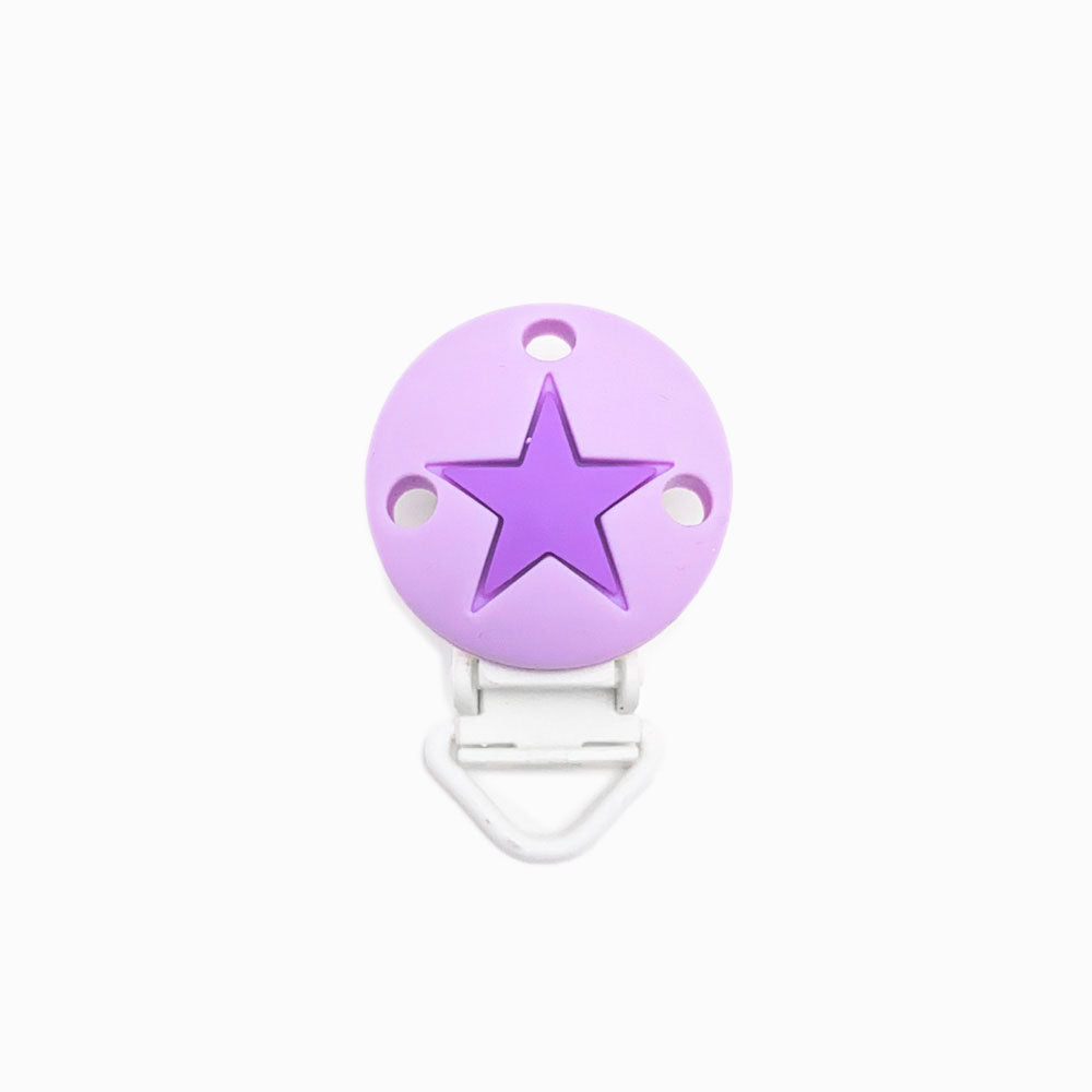 Mola para Chupeta de Silicone Clássico Estrela LAVANDA