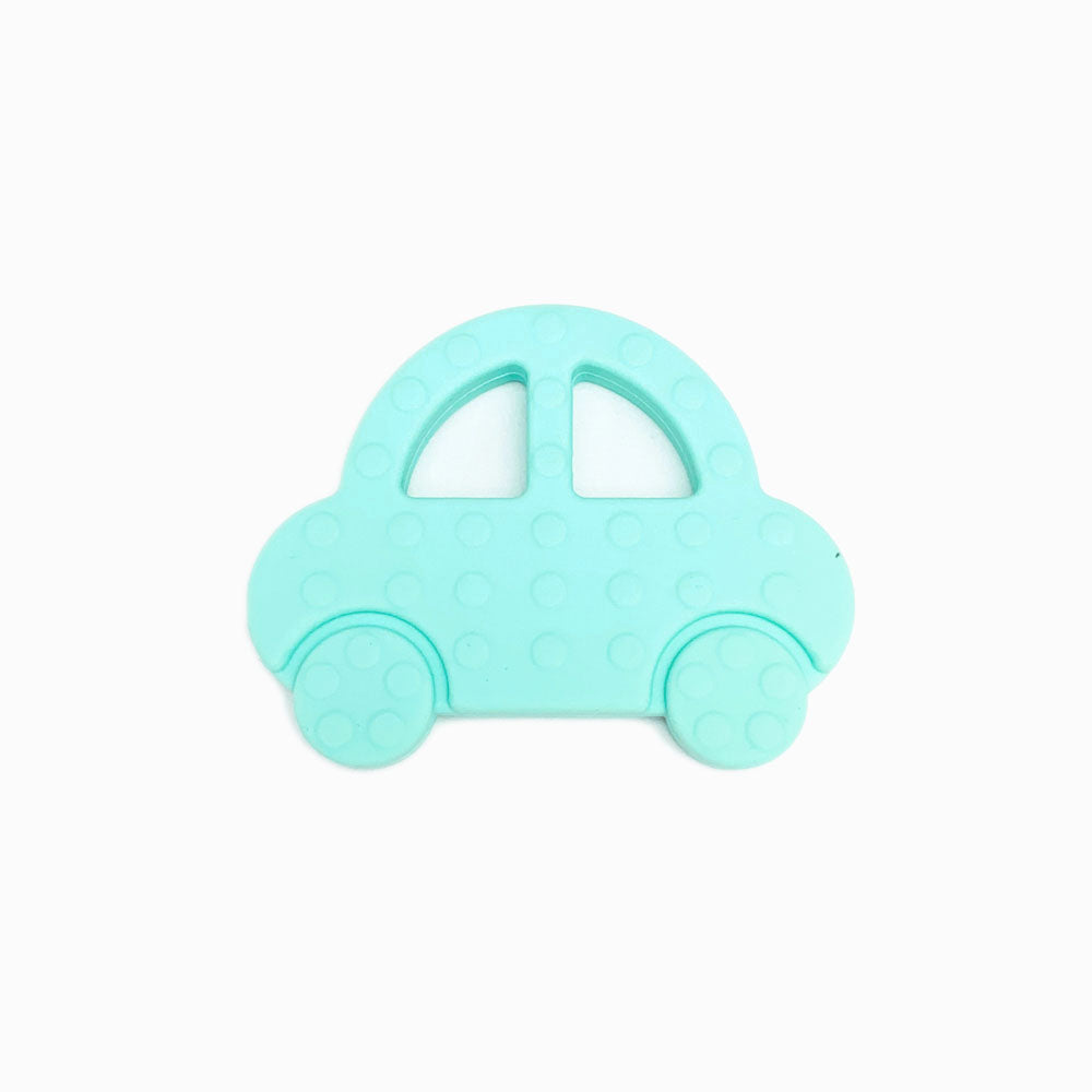 Mordedor de Silicone Carro VERDE CLARO