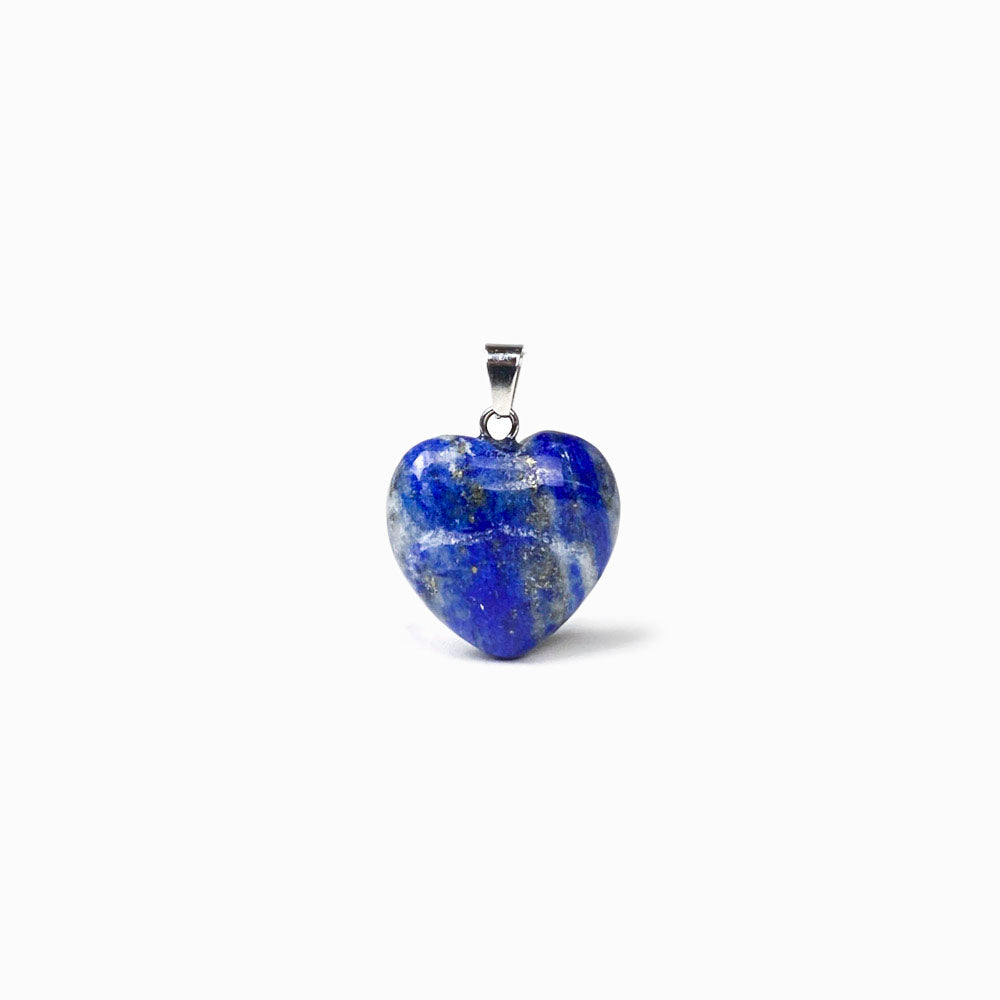 Pêndulo coração de pedra natural lápis lazuli