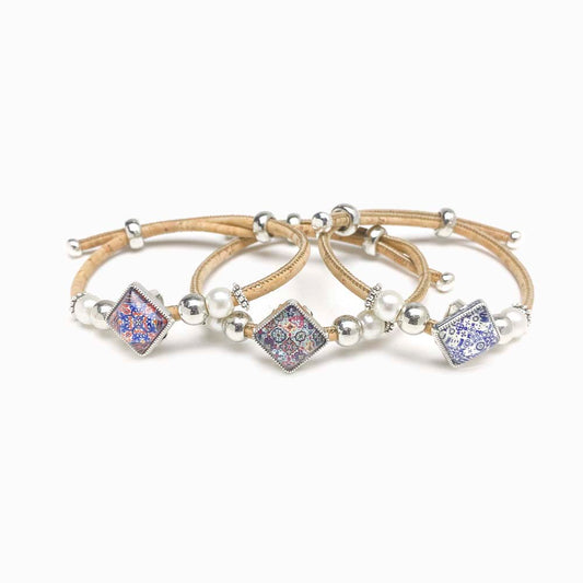 Pulseira de cortiça com mandala PT4001