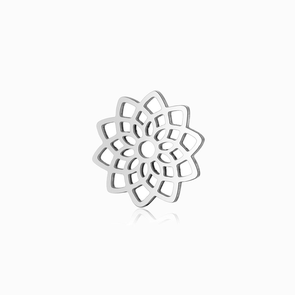 Pendente Lótus 16x16mm - Aço Inox com Acabamento Espelhado