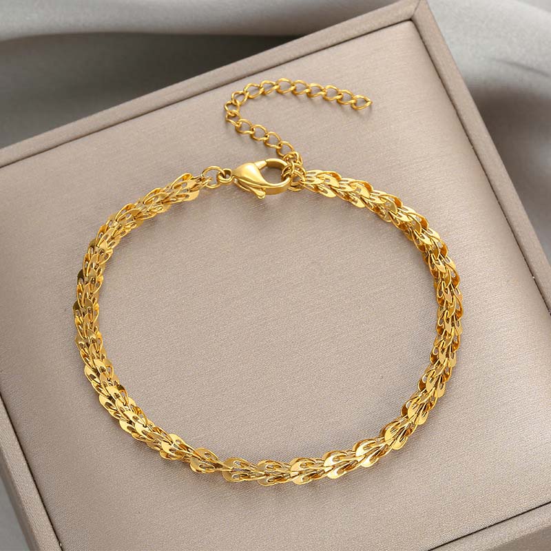 Pulseira Phenix Tail - Aço Inox Dourado