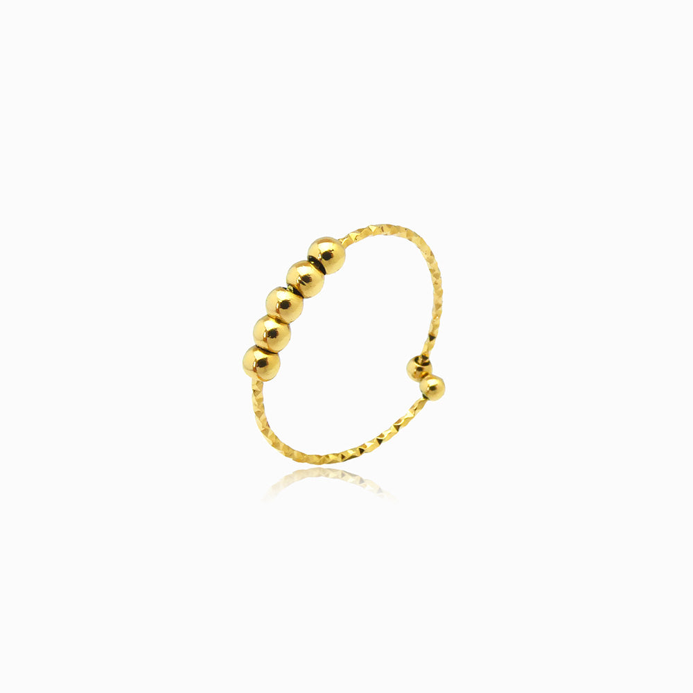 Anel Ajustável JZ1456 - Aço Inox Dourado