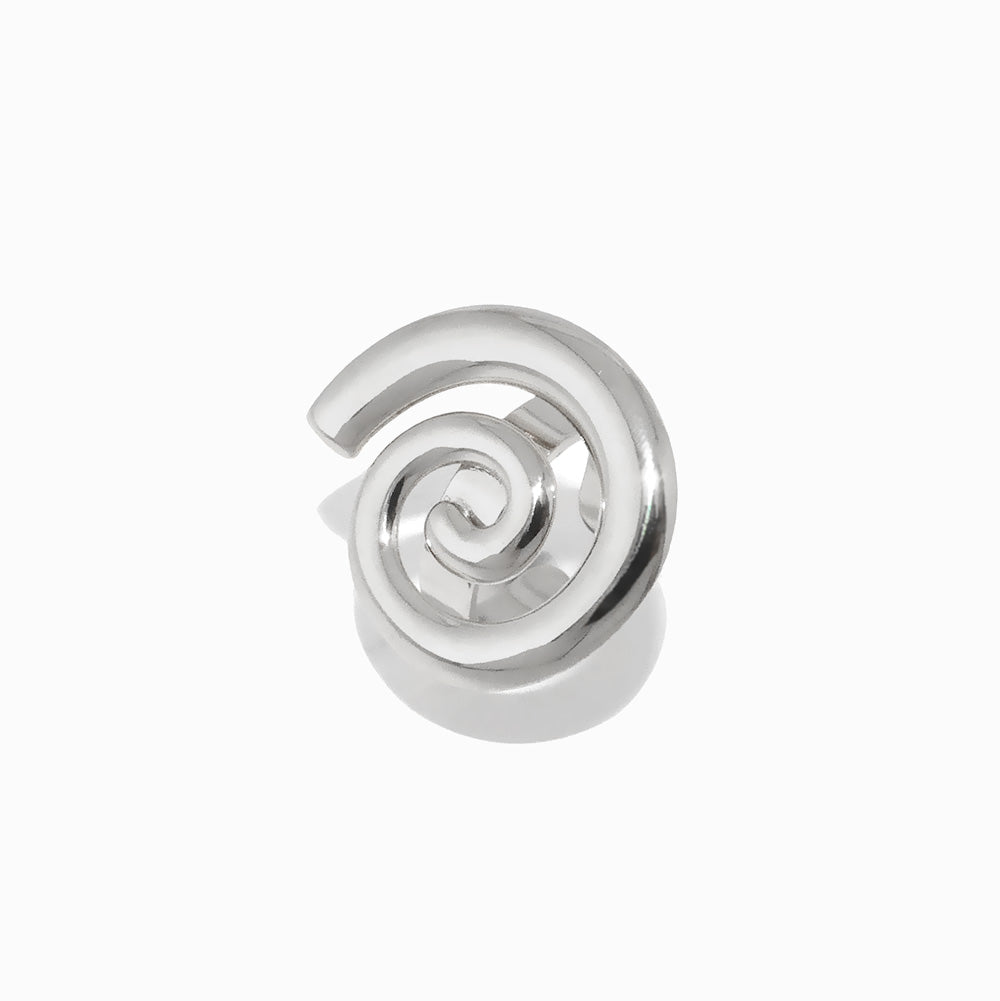 Anel Geométrico 18mm JZ1469 - Aço Inox Prateado