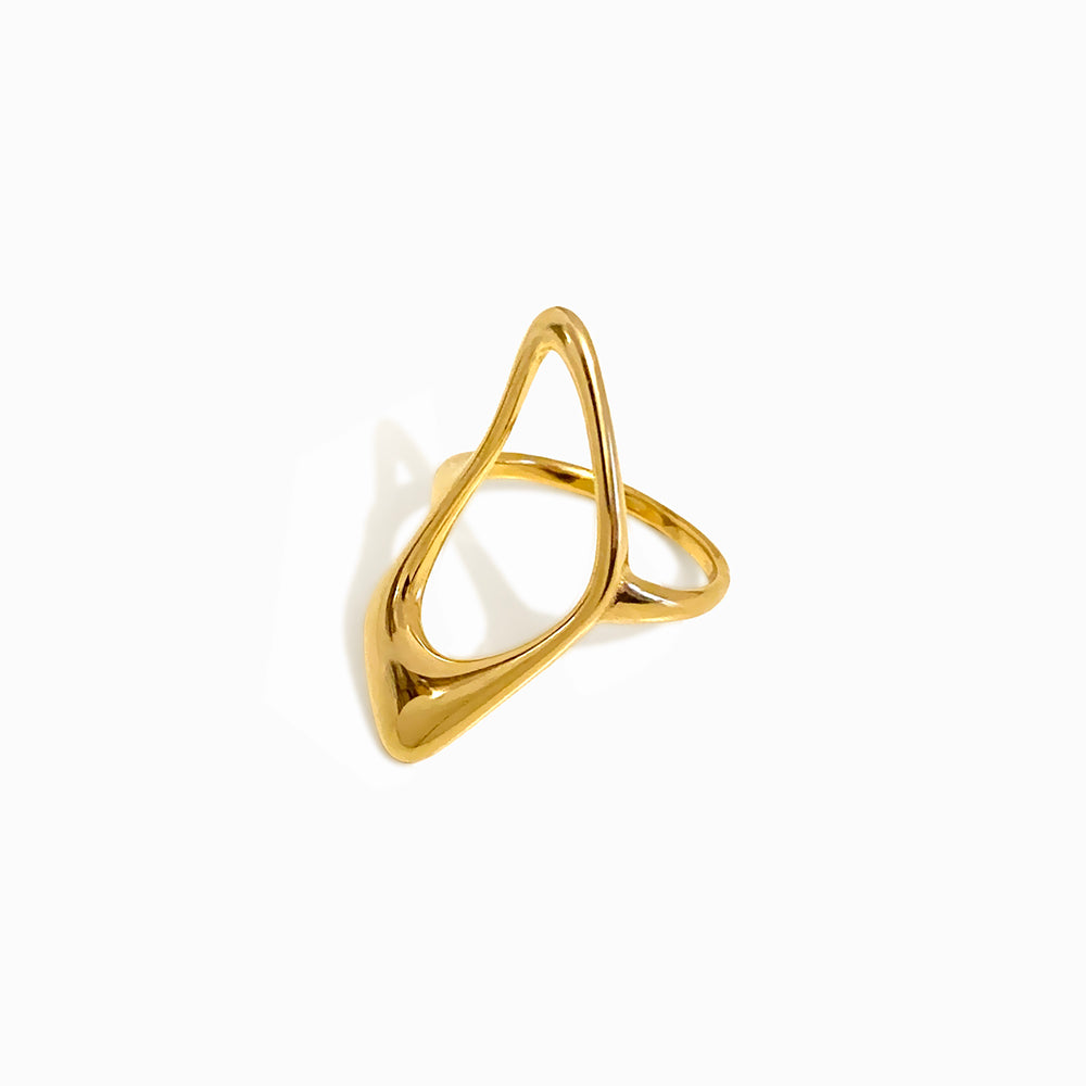 Anel Extravagante 17.2mm JZ1564 - Aço Inox