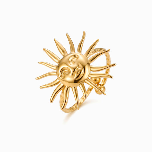 Anel Ajustável Sol JZ1621 - Aço Inox