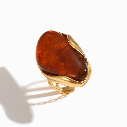 Anel Vintage 17.5mm JZ1544 - Aço Inox