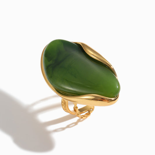 Anel Vintage 17.5mm JZ1545 - Aço Inox