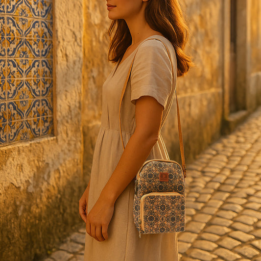 A WOMEN WEARING CORK BAG GZH-2362