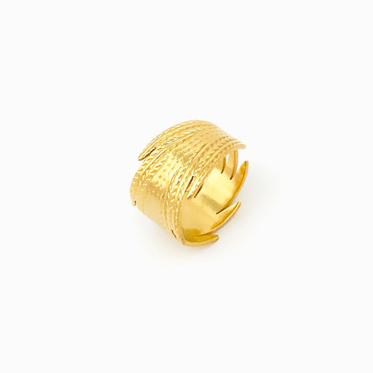 Anel Ajustável JZ1282 - Aço Inox Dourado