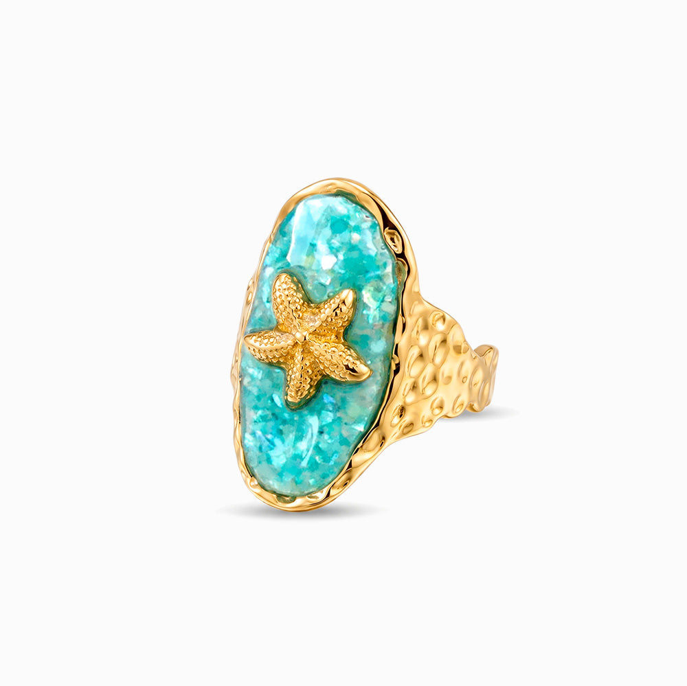 Anel Verão Estrela do Mar 18mm JZ1640 - Aço Inox