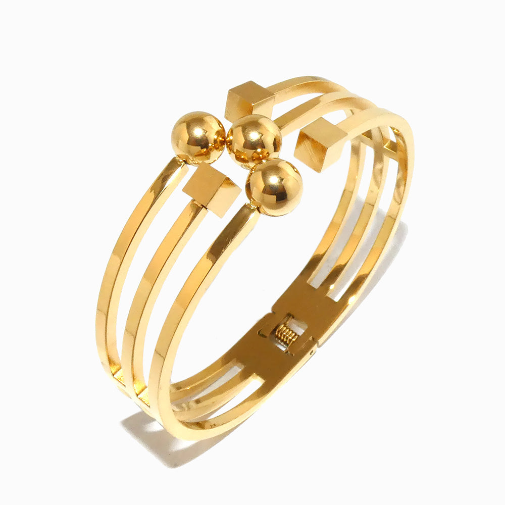 Bracelete Geométrica SZ1085 - Aço Inox