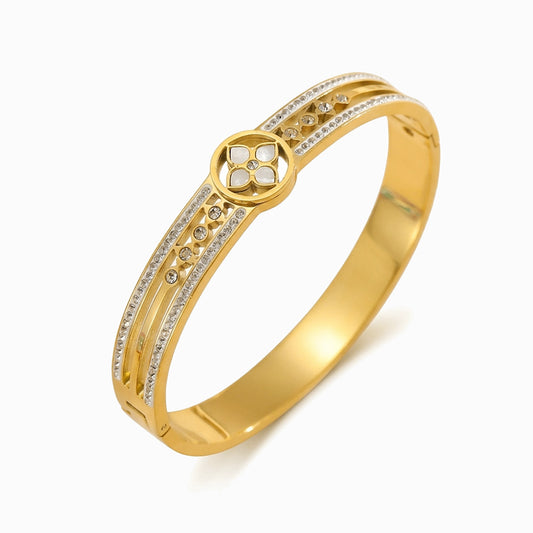 Bracelete Trevo SZ1088 - Aço Inox