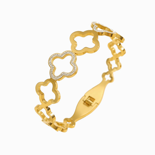 Bracelete Trevo SZ1089 - Aço Inox