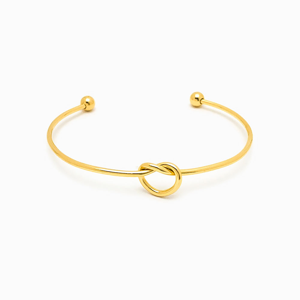 Bracelete Ajustável Coração SZ1027 - Aço Inox Dourado