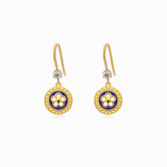 Brincos com Rosas Portuguesas 30x15mm BR1482 - Aço Inox