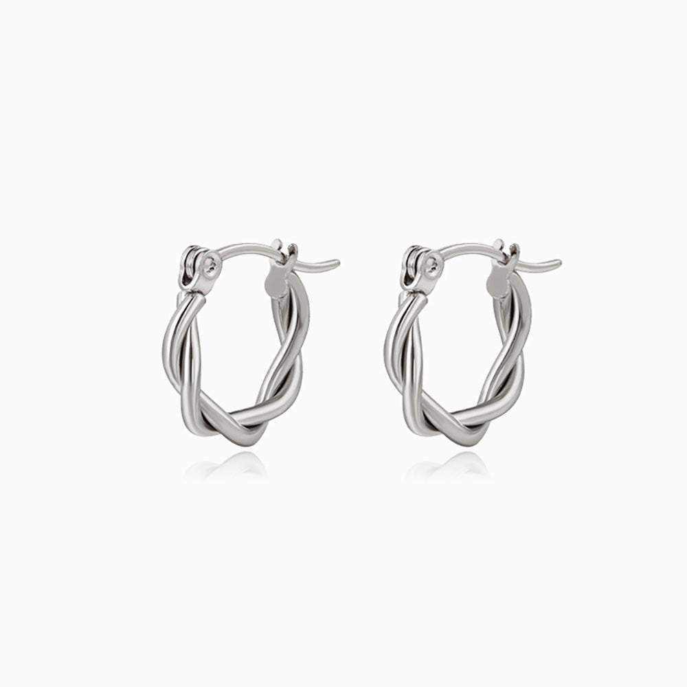 Brincos de Argola 17x17mm BR1388 - Aço Inox Prateado