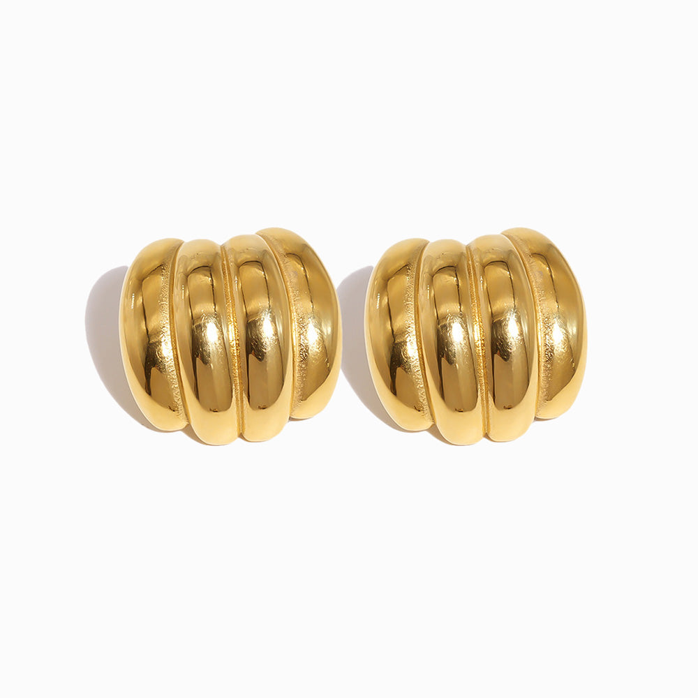 Brincos Geométricos 26x25mm BR1400 - Aço Inox