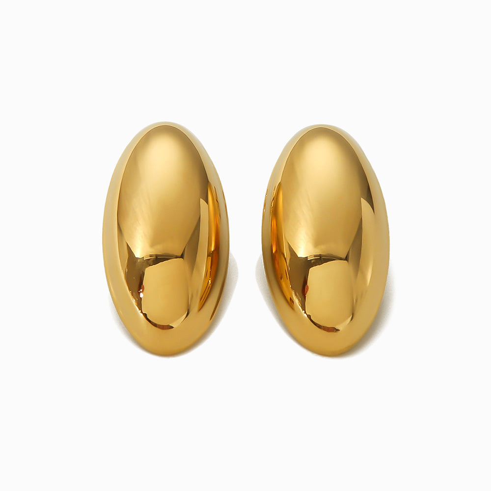 Brincos Geométricos 31x16mm BR1450 - Aço Inox