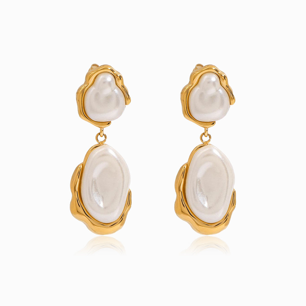 Brincos Geométricos 45x16mm BR1474 - Aço Inox