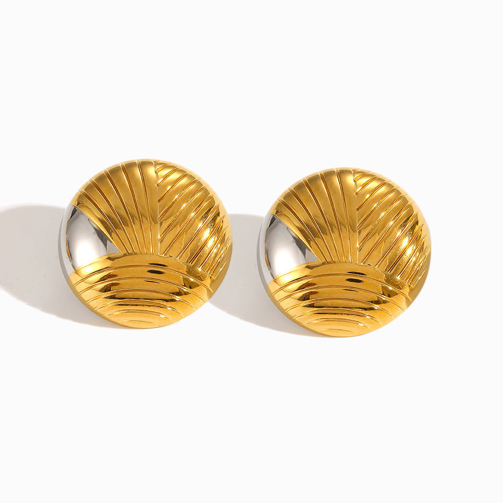 Brincos Geométricos 30mm BR1490 - Aço Inox