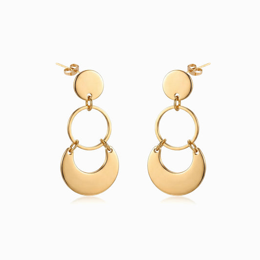 Brincos Geométricos 34x16mm BR3066 - Aço Inox