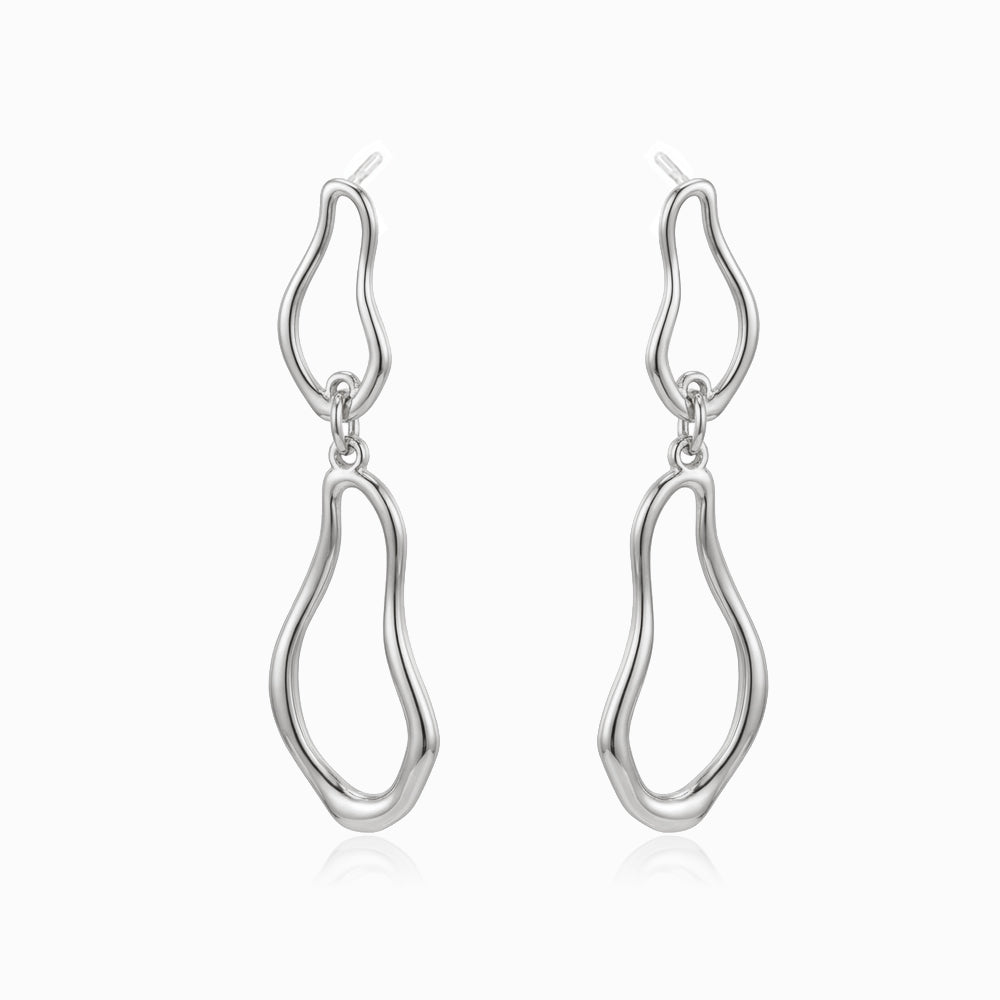 Brincos Geométricos 50x13mm BR3082 - Aço Inox