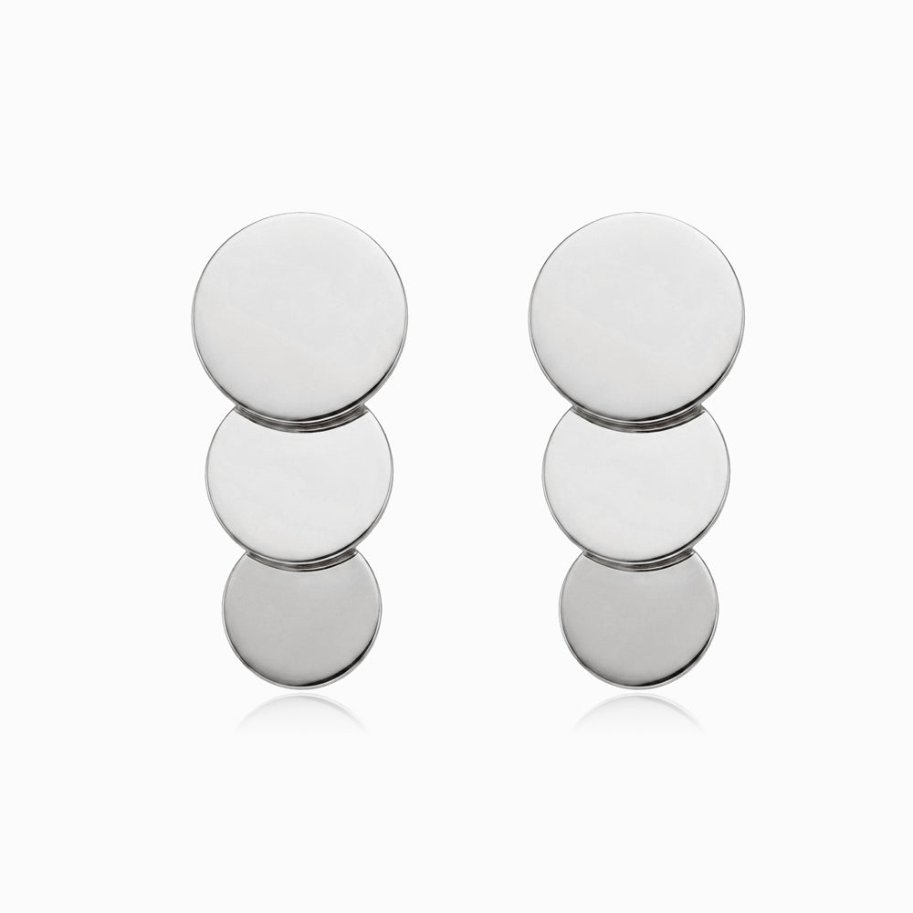 Brincos Geométricos 38x18mm BR3083 - Aço Inox