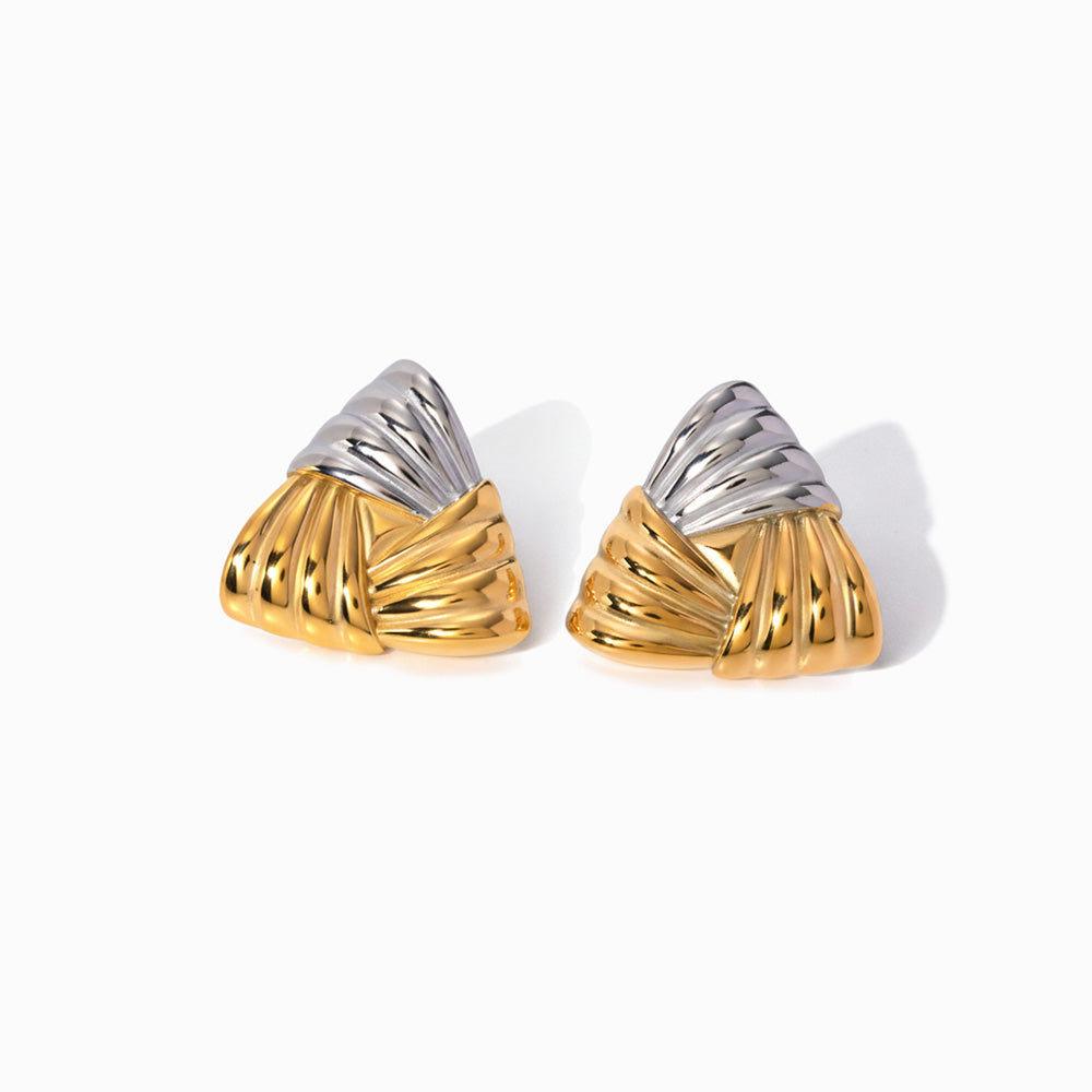 Brincos Geométricos 18mm BR1514 - Aço Inox