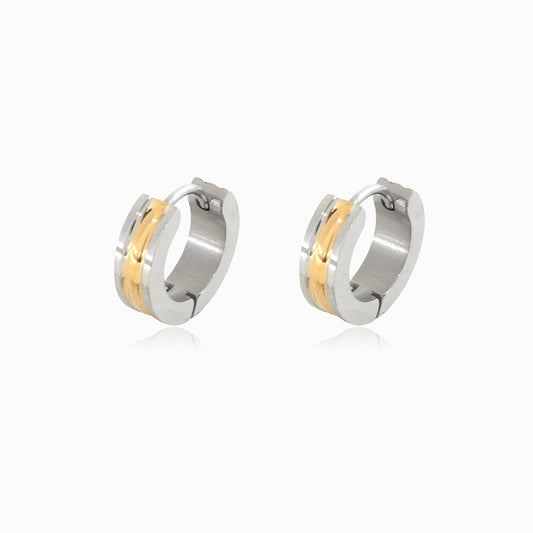 Brincos Minimalista 13mm BR3052 - Aço Inox Dourado