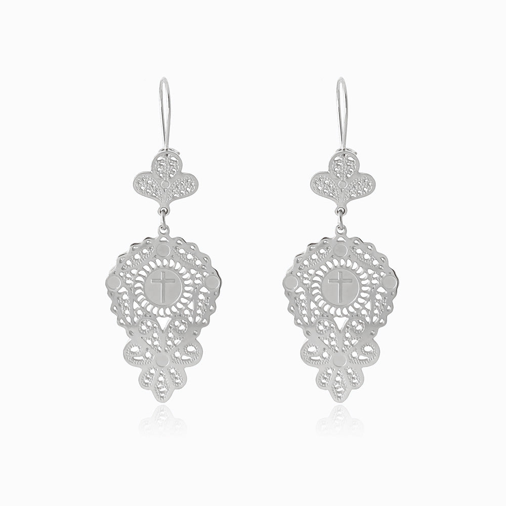 Boucles d'oreilles Traditionnelles 62 x 22 mm BR1452 - Acier Inoxydable