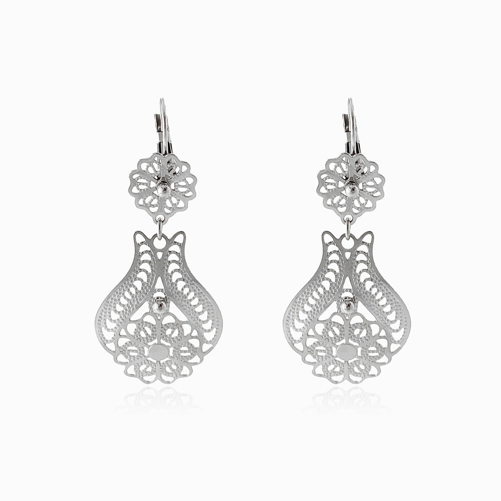 Boucles d'oreilles Traditionnelles 53 x 23 mm BR1460 - Acier Inoxydable