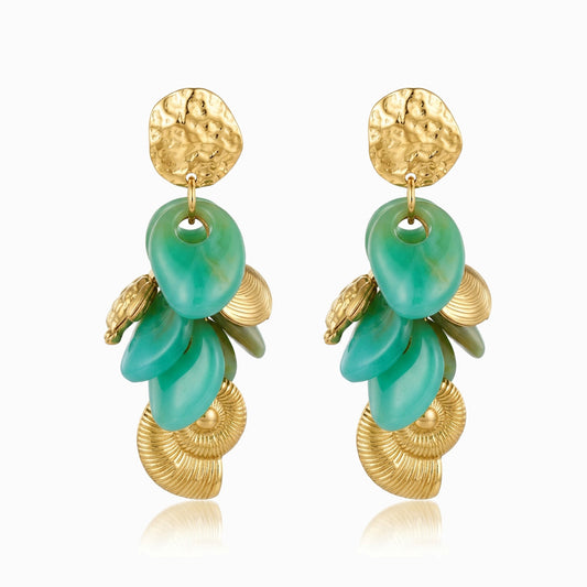 Brincos Verão 60x25mm BR1566 - Aço Inox com Acrílico