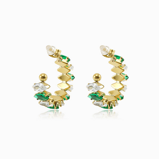 Brincos com Zircónia 30mm BR1485 - Aço Inox