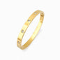 Bracelete com Brilhantes SZ1040 - Aço Inox Dourado