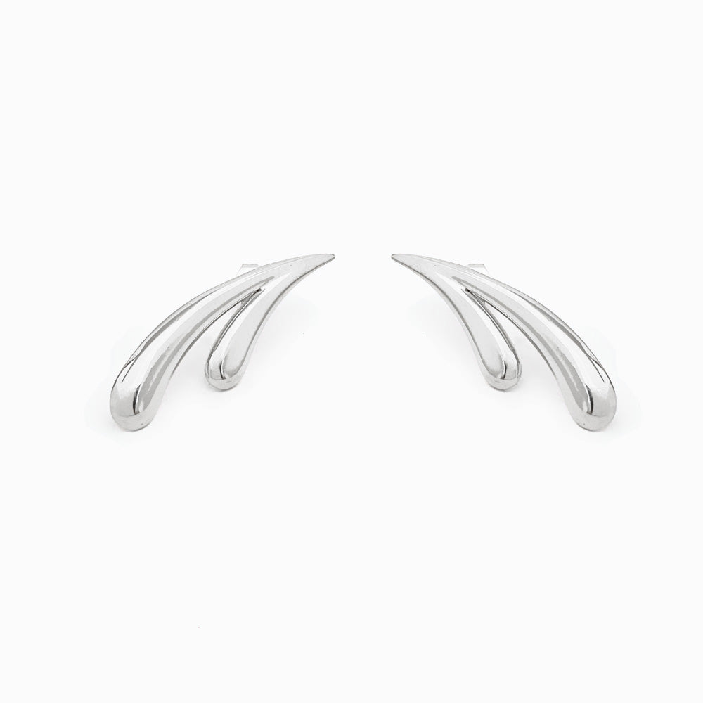 Brincos 34x11mm BR1247 - Aço Inox