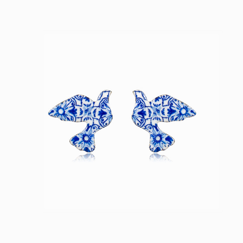 Brincos Pombas da Paz 24x22mm BR1744D-MBE030 - Aço Inox