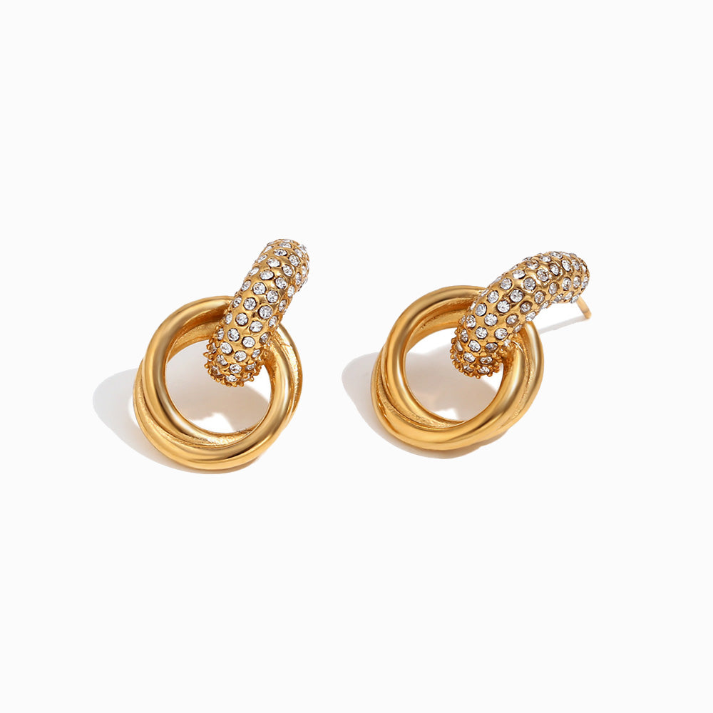 Brincos de Argola 24x15mm BR1830D-MJR140 - Aço Inox