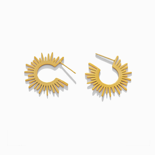 Brincos de Argola 27x27mm BR1824D-YCR075 - Aço Inox