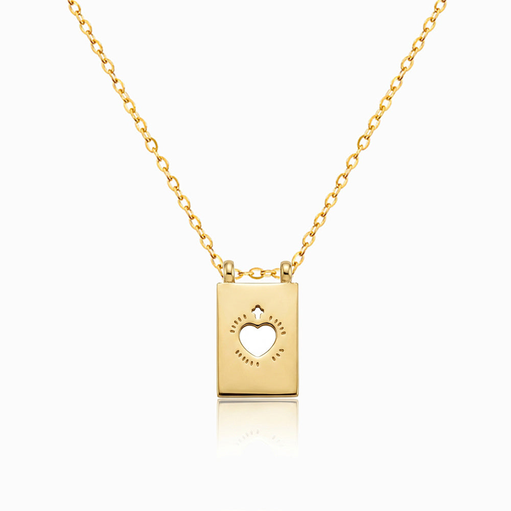 Colar Coração CL0168 - Aço Inox Dourado