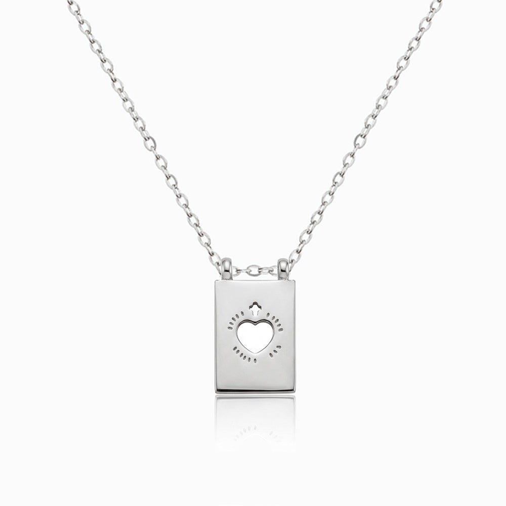 Colar Coração CL0168 - Aço Inox Prateado