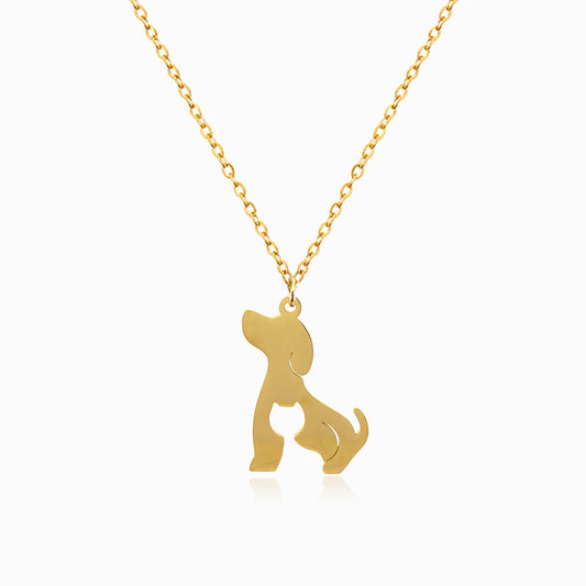 Colar Cão CL1944 - Aço Inox Dourado
